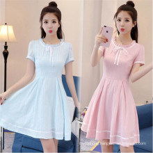 Summer Student Solid Color Dress Female Sweet Fashion Princess Dress